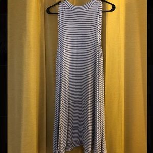 Sleeveless Striped Flowy Dress